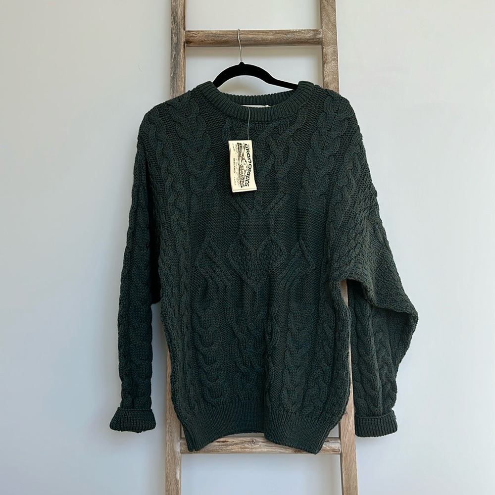 Aran Crafts 100% Wool Irish Sweater